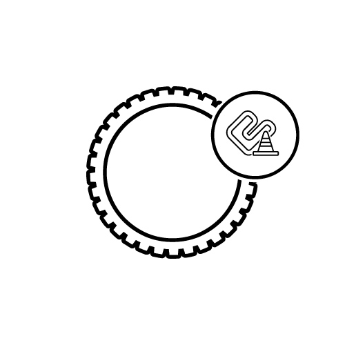 Roller Reifen Rennsport