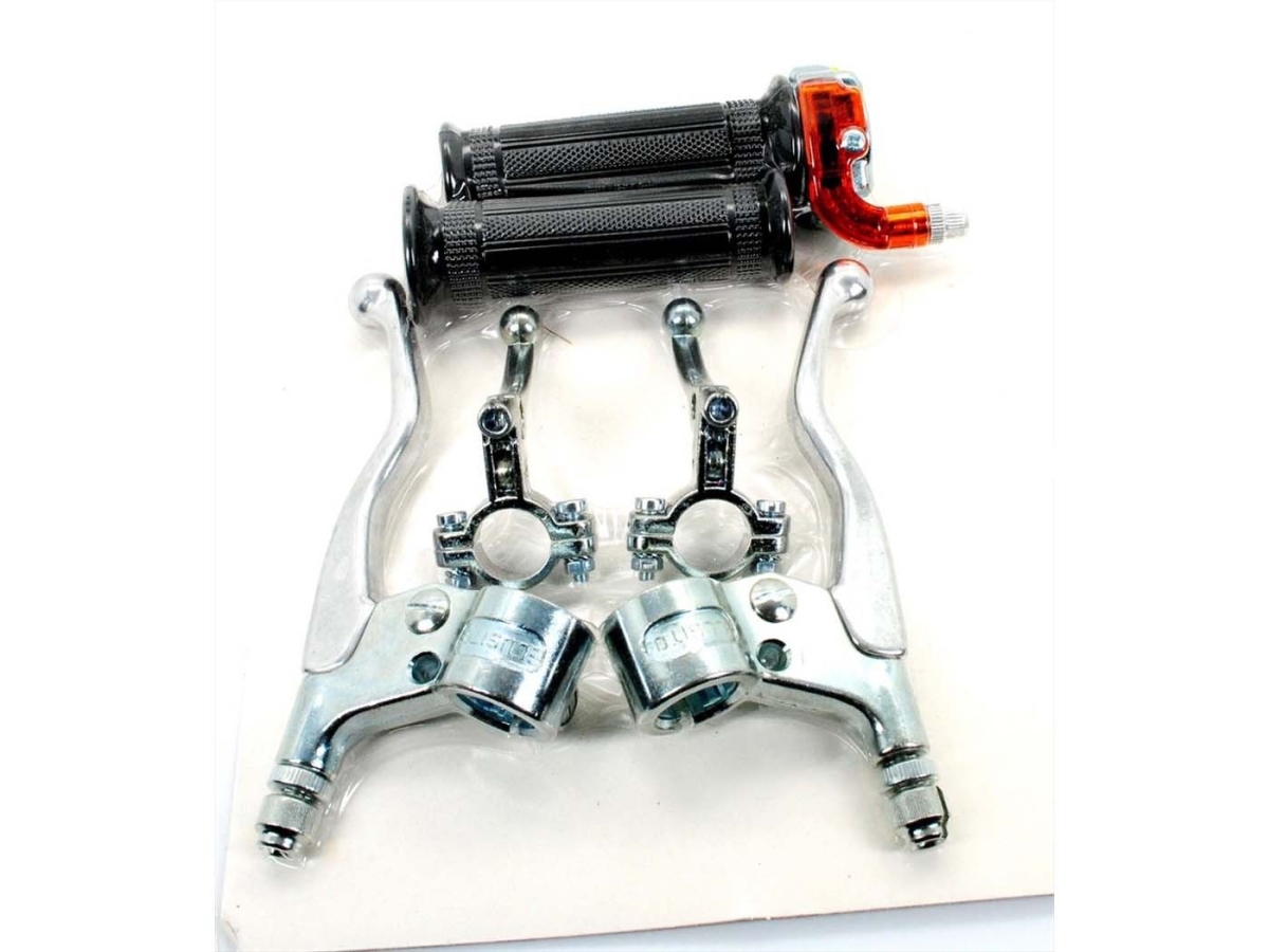 Gasgriff Armatur mit Hebel Set Lusito Mofa Moped Mokick KKR LKR Tuning