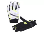 Handschuhe MX Doppler weiß / neongelb - Größe S (08)