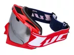 MX-Brille LUC1 Team weiß / rot - Iridium Chrom