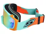MX-Brille S-Line Scrub blau / orange - Iridium orange