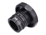 Tankdeckel 66Heroes Aluminium schwarz mit Puch-Logo für Puch Maxi S, N