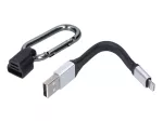 Ladekabel Schlüsselanhänger 10cm USB auf Lightning Stecker