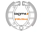 Bremsbacken BGM PRO Ø=90x18mm Piaggio Boxer, Piaggio Bravo, Piaggio Ciao, Piaggio Free 50 (1994-1995), Piaggio Si, Piaggio Superbravo, Piaggio Vespino F9, Piaggio, PiaggioVelofax, Benelli Motorella 50, Benelli G2, Benelli G2L, Fantic Motor Issimo 50, Gar