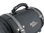 Koffer Tasche (klein) für Gepäckträger (alternative zum Topcase) Moto Nostra Classic 'PU' 330x190x180mm passend für z.B. Vespa, Lambretta, GTS 125-300, GTV, LX/LXV, ET4, S50-150, Sprint, Primavera 10 Liter schwarz