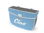 Satteltasche Moto Nostra Ciao Blau Grau