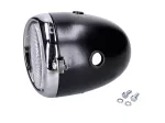 Scheinwerfer Rund 130mm schwarz für Oldtimer, Puch