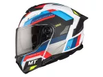 Helm MT Atom 2 SV Klapphelm weiß/blau/rot matt Größe S (55-56cm)