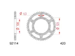 Kettenrad AFAM 59 Zähne 420 für Aprilia RS, RS4, RX, SX, Derbi Senda SM, Peugeot