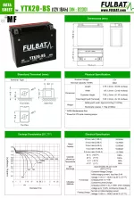 Batterie Fulbat FTX20-BS MF wartungsfrei
