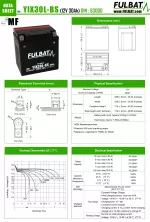 Batterie Fulbat FIX30L-BS MF wartungsfrei