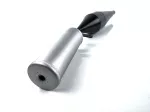Auspuff Schwarz Silber für Simson Schwalbe KR 51, S 50, S 51, S 70, SR 50, SR 80, Moped, Mokick, KKR