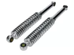 Stoßdämpfer Satz Chrom 360mm 5-fach einstellbar 10mm Buchsen für Kreidler, Zündapp, Hercules, Puch