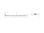 Speichen Chrom 183mm 36 Stück mit Nippel für Kreidler, Florett LF, LH, Eiertank, GT