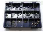 Sortimentskasten 10 Stk. Endhülse 5mm 5 6mm 7mm 3 geschlitzt 5-6mm 2 Einhängenippel 8x9 Schraubnippel 5x7 6x9 7x9