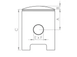 Kolben Satz Barikit Aluminium 38,97mm für Zündapp CS, CX, Hai, GTS, C 50 Sport, ZD, ZL, ZS