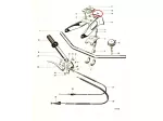 Lenker Deckel Einbaudurchmesser ca. 10mm Farbe Rot für Kreidler Florett RS K 54/53, Florett TM K 54/54
