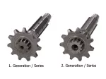 Hauptwelle Getriebe OEM für Generic, KSR-Moto, Keeway, Motobi, Ride, 1E40MA, 1E40MB, Minarelli AM6 1. Serie
