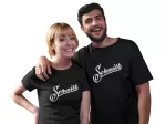 T-Shirt Schmitt Logo, schwarz 100% Baumwolle unisex - Größe M