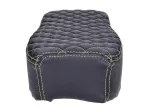 Sitzbankbezug Schmitt Raute gesteppt, schwarz / gelb für Simson S50, S51, S70