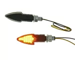 Blinker Set M10 LED schwarz Arrow Klarglas