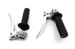 Gasgriff und Kupplung Armatur Set Aluminium Schwarz  für Zündapp, Kreidler, Hercules, Puch, DKW, KTM, Mofa, Moped, Mokick