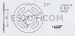 Esjot Kettensatz Hercules K 50 RL RE SX RX SE SL Original  14 Ritzel 35 Kettenrad