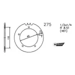 Kettensatz  Hercules K 50 RL Ultra 2 14 / 35 Ritzel Kettenrad DID Kette