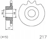 Esjot Ketten Satz Hercules KX 5  11 Ritzel 42 Kettenrad Kette
