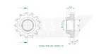 Kettensatz Esjot Set (3-teilig) Teilung 428 114 Glieder Ritzel Z13, Kettenrad Z48 für Hercules, K 125 BW