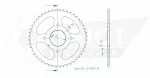 Kettensatz Esjot Set (3-teilig) Teilung 428 114 Glieder Ritzel Z14, Kettenrad Z48 für Hercules, K 125 BW