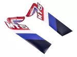 Tankaufkleber Set 2 Stück MT5 mehrfarbig für Honda MT 50 1986- Enduro Mokick