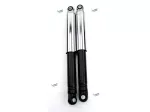 Stoßdämpfer Satz IMCA geschlossen 320mm schwarz chrom für Zündapp, Hercules
