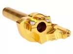 Kurzhubgasgriff gelb CNC für 22mm Lenker für Mofa, Moped