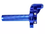 Kurzhubgasgriff blau CNC für 22mm Lenker für Mofa, Moped