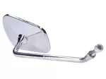 Spiegel Cuppini Chrom 115x90mm 170mm M8x26 für Zündapp, Kreidler, Hercules, Puch, Simson