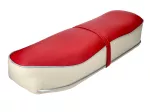 Sitzbank rot/creme 610x200x110mm für Zündapp Sport Combinette Typ 433, 510, 515, 516, 517