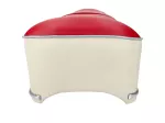Sitzbank rot/creme 610x200x110mm für Zündapp Sport Combinette Typ 433, 510, 515, 516, 517