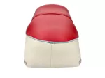 Sitzbank rot/creme 610x200x110mm für Zündapp Sport Combinette Typ 433, 510, 515, 516, 517