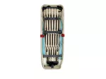 Sitzbank rot/creme 610x200x110mm für Zündapp Sport Combinette Typ 433, 510, 515, 516, 517