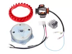 Zündung Set Malossi Power Upgrade auf 12V 90Watt 4-Spulen für Italjet Pack, Piaggio Bravo, Ciao, Grillo, Si, Superbravo Mofa/Moped