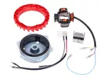 Zündung Set Malossi Power Upgrade auf 12V 90Watt 4-Spulen für Italjet Pack, Piaggio Bravo, Ciao, Grillo, Si, Superbravo Mofa/Moped