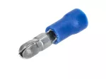 Kabelschuhe Rundstecker 1-2,5mm 12V Kunststoff blau - 100 Stück