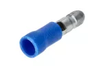Kabelschuhe Rundstecker 1-2,5mm 12V Kunststoff blau - 100 Stück