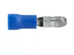 Kabelschuhe Rundstecker 1-2,5mm 12V Kunststoff blau - 100 Stück