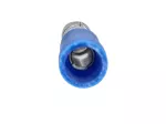 Kabelschuhe Rundstecker 1-2,5mm 12V Kunststoff blau - 100 Stück