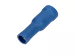 Kabelschuhe weiblich Rundstecker Kunststoff blau - 100 Stück