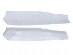 Seitendeckel Satz Kunststoff weiß für Peugeot 103, MVL, SP