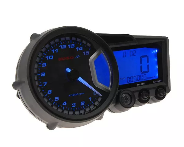 Multifunktions-Tachometer Koso RX2 GP Style