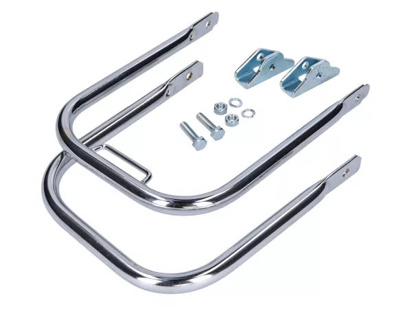 Gepäckträger Set hinten Chrom langer Stützbügel für Simson S50, S51, S70